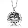 DIY Fold Photo Locket Necklace Openable ball Live Memory Pendant Silver Gold Necklaces Fashion Jewelry Drop Ship 380177