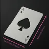 New Stylish Hot Sale Poker Playing Card Ace of Spades Bar Tool Soda Beer Bottle Cap Opener Gift GB681
