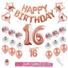 Patimate Joyeux Anniversaire Décors de Fête Enfants Adultes 16e Anniversaire Ballons Doux 16 Décors de Fête 16 Anniversaire Cadeaux de Fête Festival