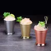 350 ml Mint Julep Caneca De Aço Inoxidável Caneca De Cocktail De Bebidas Mistas Caneca Martini Mojito Beber Bar Partido Canecas De Cerveja De Ouro ZA3444