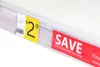 POP TOP clip data strip glass wood clip shelf label holder strip sign holder price ticket holder shelf talker strip