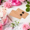 100Pcs Kraft Paper Blank Jewelry Display Card Cardboard Earring Package Hang Tag Card Brown 5 X 9cm241l