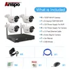 4CH Wireless Security Camera System WiFi Camera Kit NVR 1080P Night Vision IR-Cut CCTV Home Surveillance System Waterproof