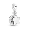 2019 New S925 Sterling Silver My Dangle Charm Bead with Cz Fits European Pandora Jewelry Me Charms Bracelets263y