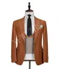 Classique un bouton beaux garçons d'honneur pic revers marié smokings hommes costumes mariage/bal meilleur homme blazer (veste + pantalon + gilet + cravate) W99