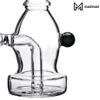 Glas Roken Bong Water Pijp 6 "Tall With Free Glass Bowl Heady Oil Rig Diffuser Percolator Bubbler 1122