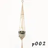 Macrame Plantenhanger indoor buitenophangende plantenmand Jute retro bloempot hangende touwhouder touw thuis tuin balkon decoratie