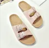 30Pullar Hot Summer Women Flats Sandaler Cork Tofflor Kvinnor Casual Skor Skriv ut Blandade färger Storlek 35-40