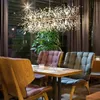 LED Crystal Kroonluchters Vuurwerk Hangende plafond Licht armatuur Moderne hangluchting voor winkel Foyer eetkamer badkamer slaapkamer Livingr