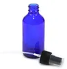 Tjock 30 ml 1oz Cobalt Blue Fine Mist Atomizer Glass Bottle Spray Refillable Parfym tomt flaskglas för aromaterapi Eterisk