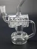 9Inches Glass Water Pipes Hookahs Unique Design Inline Perc Percolator Oil Burner Dab Rig 14mm Joint