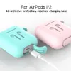 s airpod protective airpods cover bluetooth wireless earphone silicone case waterproof antidrop strap accessories3730000