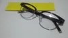 Männlicher Augenbrauen-Brillenrahmen 49-19-145, hochwertiges Metall + reine Planke für Korrektionsbrillen-Komplettset-Etuis, kostenloser Versand