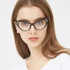 Atacado- Mulheres Vintage Crystal Fashion Estudantes Meninas Meninos óculos moldura Cat Eye Miopia planas Óculos Atacado Quadro