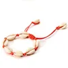 INS Puka Shell Charms Bracelets Hand Woven Handwear For Women And Men Anklet 14 Colors Wholesale