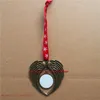 sublimation christmas ornament decorations angel wings shape blank hot transfer printing consumables supplies new style wholesales