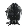 Bondage Head Hood Mask Bouche Plug Gag Headgear Entonnoir Fluide Liquid Feeder Museau Buse A231