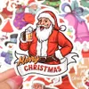 50 PCS Merry Christmas Stickers Santa Claus Elk Snowman Decals for Laptop Scrapbooking Home Party Decorations Toys Gifts for Kids Teens