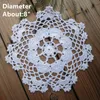 Lot de 12 par motif, 1 pièce, jolie fleur heureuse, motif au Crochet, napperons ronds, diamètre 6quot7quot8quot9quot, fait à la main, tab3591480