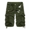 Mens Military Cargo Gloednieuwe Leger Camouflage Tactische Shorts Mannen Katoen Losse Werk Casual Korte Broek Plus Size Q190427