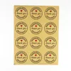 Thank You Seal Sticker Kraft Paper Handmade Shop Gift Package Seal Label Christmas Thanksgiving Wed Gift Box Decoration