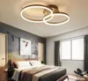 Salon Yatak odası Çalışma Odası Aydınlatma AC 90-260V MYY için 3 yüzük Dim Yüksek Parlaklık Çember Halkalar Modern Led Tavan Lambaları