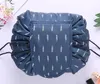 Drawstring Cosmetic Bag Fashion Travel Makeup Bag Organizer Make Up Case Storage Pouch Beauty Kit Box Wash Bag