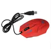 Alta Qualidade 2400DPI Ajustável USB Wired Optical Gaming Mouse Professional Game Cours para PC Computer Office Black Red 2 Cores