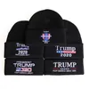 Donald Trump 2020 Hat America Great Again Hat Cap 겨울 니트 모직 모직 모직 모자 유니섹스 자수 비니 모자 패션 힙합 모자 DBC VT1104