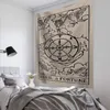 150x130 cm Tarot Tapestry Księżyc The Star The Sun Gobelin Medieval Europe Wall Drogi Wall Wiszące Tabułystki Tajemnicza ściana Gobelin Home