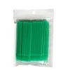 100pcs monouso micro pennello applicatore multiuso tamponi di cotone dentali pieghevoli spazzole per estensione ciglia 1.5mm 2mm