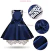 2019 новый розовый синий одежда дети дизайнер одежды девушки Девушки вечер лук платье ребенок принцесса платье Хэллоуин платье