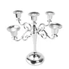Metal Candle Holders 5-arms 3-arms Candle Stand Wedding Decoration Candelabra Centerpiece Candlestick Decor Crafts Silver Gold 2 C2912