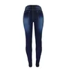 Jeans casual da donna push up patchwork skinny strappati fori al ginocchio vita alta slim fit pantaloni lunghi pantaloni femminili di alta qualità spedizione gratuita