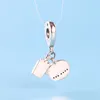 Fashion charm small pendant for Pandora jewelry 925 sterling silver with original box ladies cute fun small ornaments birthday gift