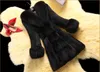 Zima Nowy Imitacja Futro Szczupła Fur Coat Kobieta Długi Gruby Płaszcz Mink Plus Size 3XL Kobiety Kurtka Lady Outerwear