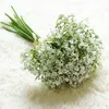 Babysbrath造花偽gypsophila diy花ブーケ配置結婚式のホームガーデンパーティーの装飾16pcs 1セットあたり16pcs