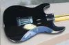 Siyah Vintage Stiller Sarı Maple Neck ile Elektro Gitar Siyah Pickguard, KKK Transfer, İsteği olarak Özelleştirilmiş edilebilir