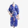 Flowerpeacock entièrement kimono Bathrobe femme satin sommifhear sommier mini mariéemourdimaid de mariage robe robe vestiaire robe de fête 4708733