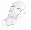 Máscara facial LED de 7 colores, máscara facial, terapia de luz, máscara para el cuello con microcorriente para Skin6758528