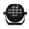 12pcs waterproof outdoor par light 12*18W RGBWAUV 6in1 led wireless dmx par50 lights disco uplight battery power dj uplighting