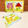 Kids DIY Button Stickers Tekening Speelgoed Grappige Game Handgemaakte Schoolkunst 3D Puzzel Craft Kit Kinderen Vroege Educatieve 50 stuks Mix Groothandel