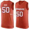 Syracuse Orange College #5 Jalen Carey basketbalshirts #50 Roosevelt Bouie #54 Ky Feldman Mens Ed Custom elk nummer naam