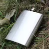 8oz Stainless Steel Hip Flask camping Portable Outdoor Flagon Whisky Stoup Wine Pot Alcohol Bottles Hip Flasks drop ship