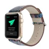 Pour les bandes de bracelet Apple Watch Stracles intelligentes 3840 mm 4244 mm de créateur de luxe de luxe de style chinois Remplacements de ceinture en cuir iwa7746913