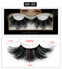 Ingen logo 25mm 6d Mink False Eyelashes Set 10 Style Design Cross Style Beauty Makeup Acceptera ditt logotyp