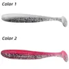 10 pz/borsa Esche Da Pesca T Coda Esche Morbide Esche In Silicone 6.3 cm 1.6 g Carpa Bass luccio Jig Esche di mare Pesca Swimbait Wobbler Tackle pesca