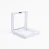 White black Jewelry Ring Pendant Display Stand Suspended Floating Display Case Jewellery Coins Gems Artefacts Packing Boxes LX7771