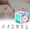 Dessin animé licorne réveil Led numérique réveils enfant enfants étudiant horloge de bureau 7 couleur changeante veilleuse thermomètre cadeau