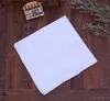 Fazzoletto da uomo in cotone quadrato 40 x 40 cm. Fazzoletto quadrato bianco puro